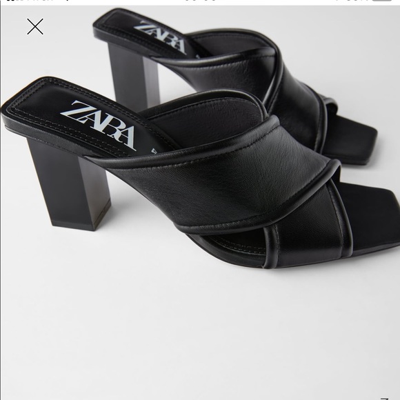 Zara Shoes - Zara soft leather heeled sandals